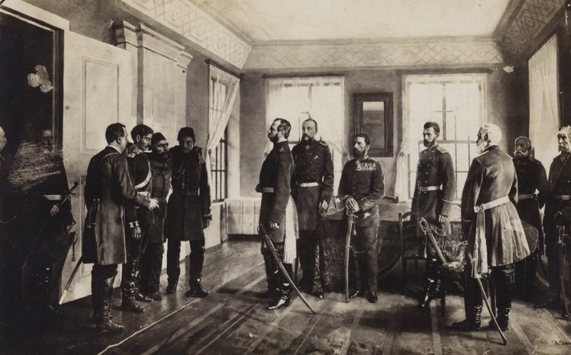 Yakalanan Osmanlı Generali Osman Paşa, 1877-1878 Rus-Türk Savaşı olan Plevne Kuşatması