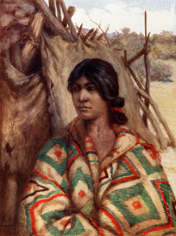 Bir Navajo Kızılderili Squaw by Norman Hardy