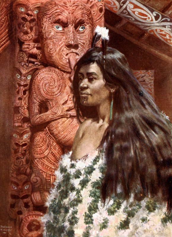 Maori Kızı: Yeni Zelanda by Norman Hardy