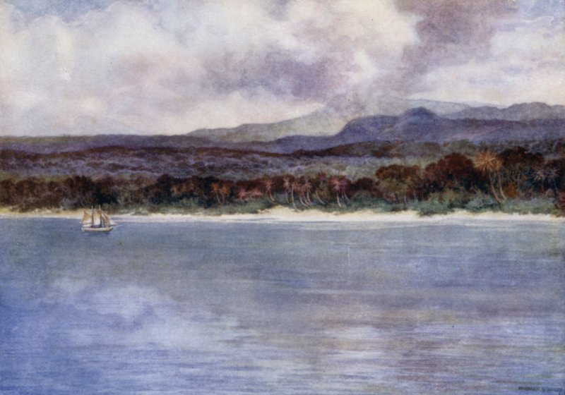 Marion Dağı, aktif Volkan, Ambryn Adası, Yeni Hebridler (renkli taş) by Norman Hardy