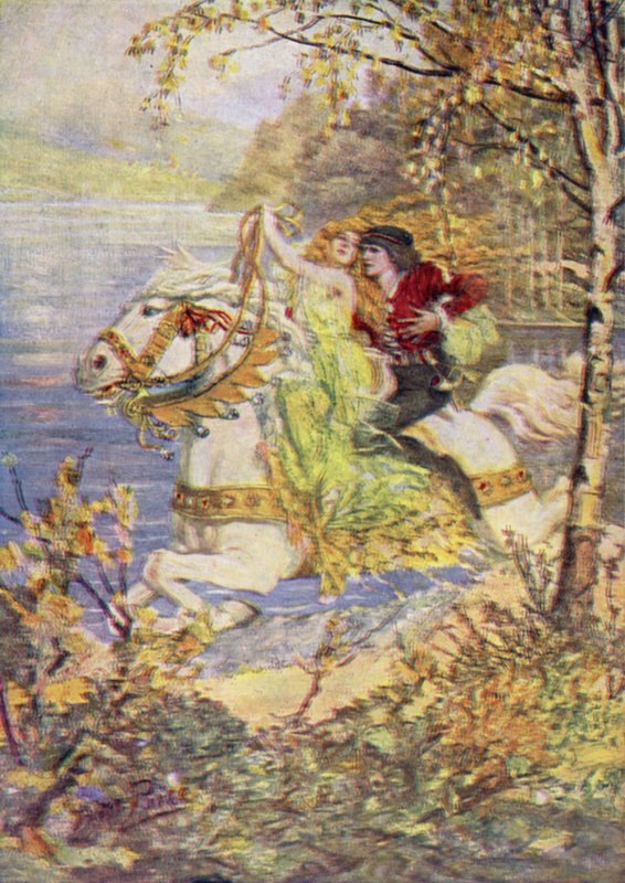 Gerçek Thomas ve Güzel Kraliçe (renkli taş) by Norman Mills (after) Price