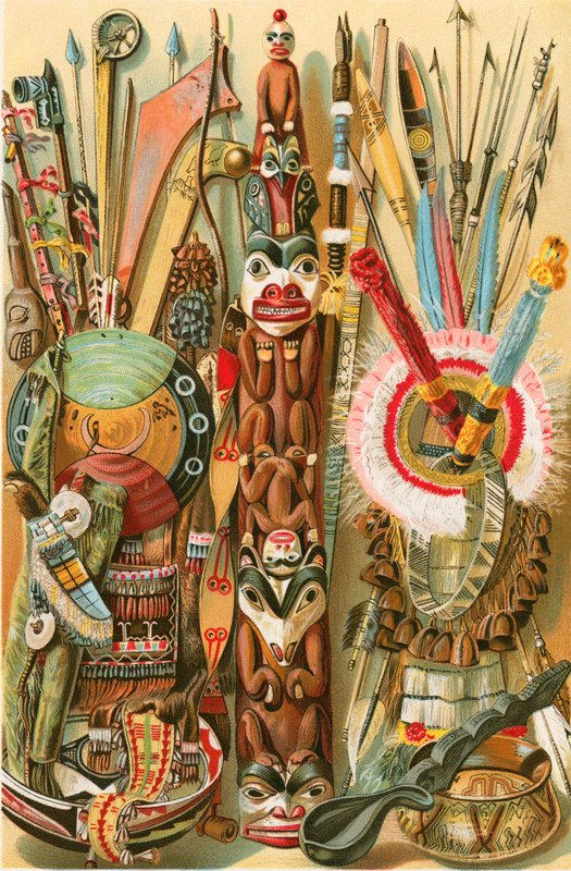 Amerikan mongoloidlerinin kültürü: Hint silahları ve tasarımları by North American