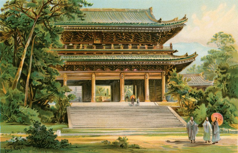 Asya Moğollarının Kültürü: Japon tapınağı by North American