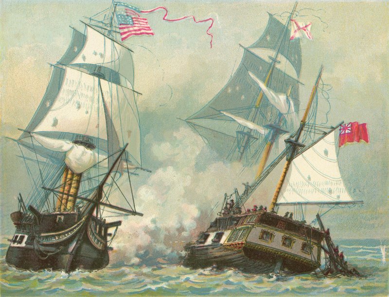 Anayasa ve Guerriere arasındaki mücadele by North American