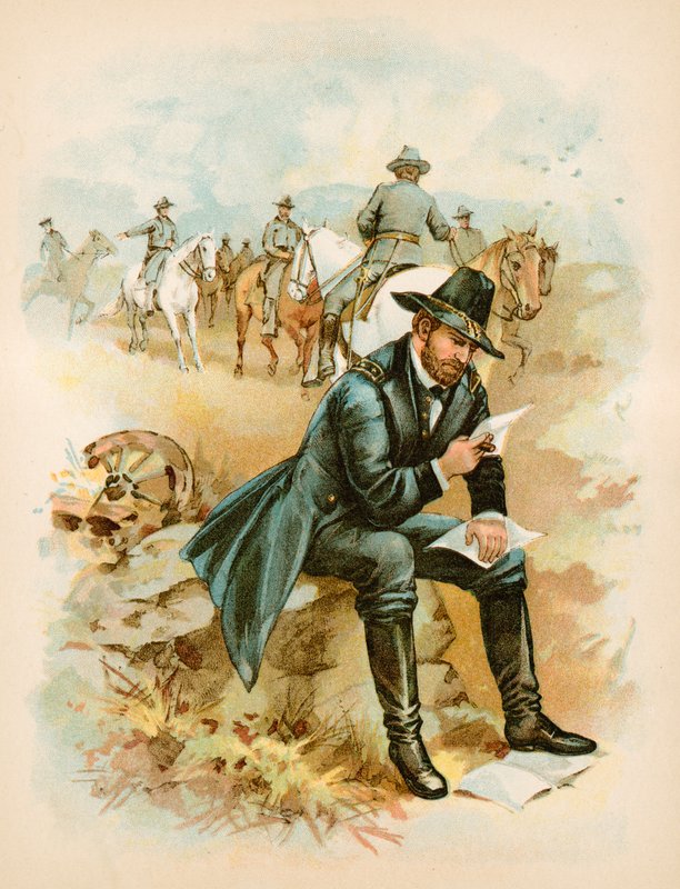 Grant on the field, last year of the war by North American