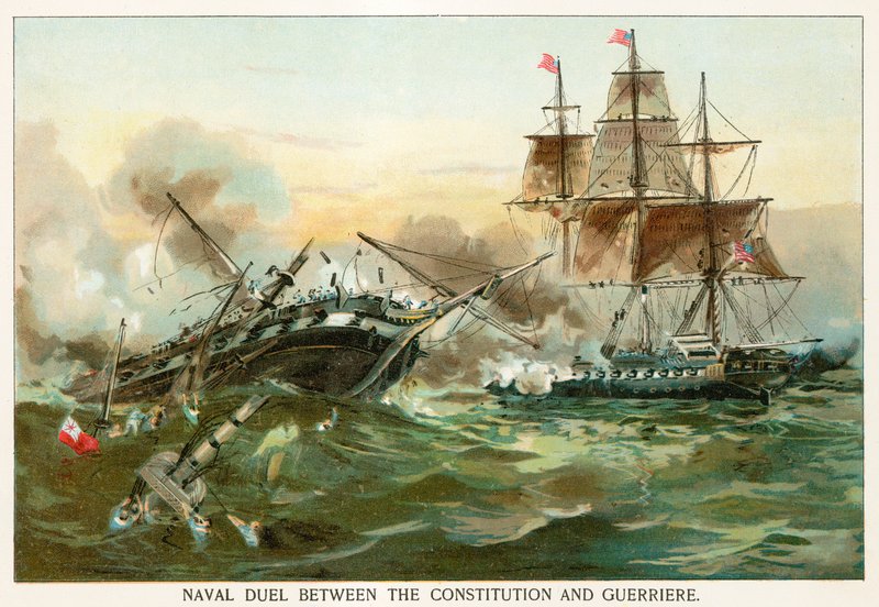 Anayasa ve Guerriere arasında deniz düellosu by North American
