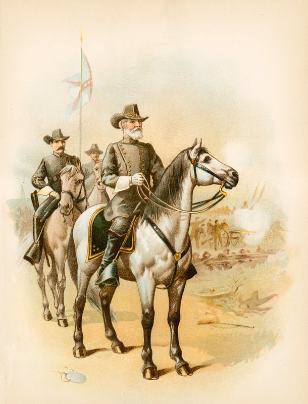 Gettysburg arifesinde - General Lee savaşı yönetiyor by North American