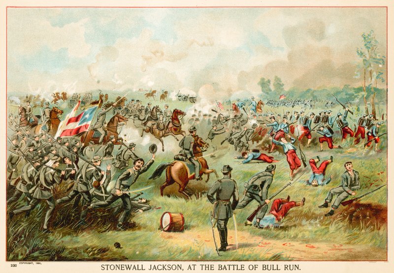 Stonewall Jackson, Bull Run savaşında by North American