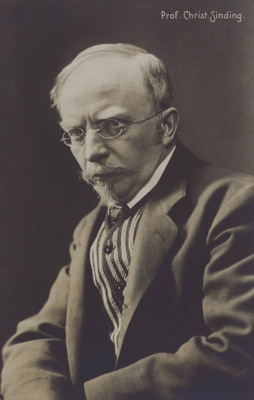 Christian Sinding, Norveçli besteci (s/b fotoğraf) by Norwegian Photographer
