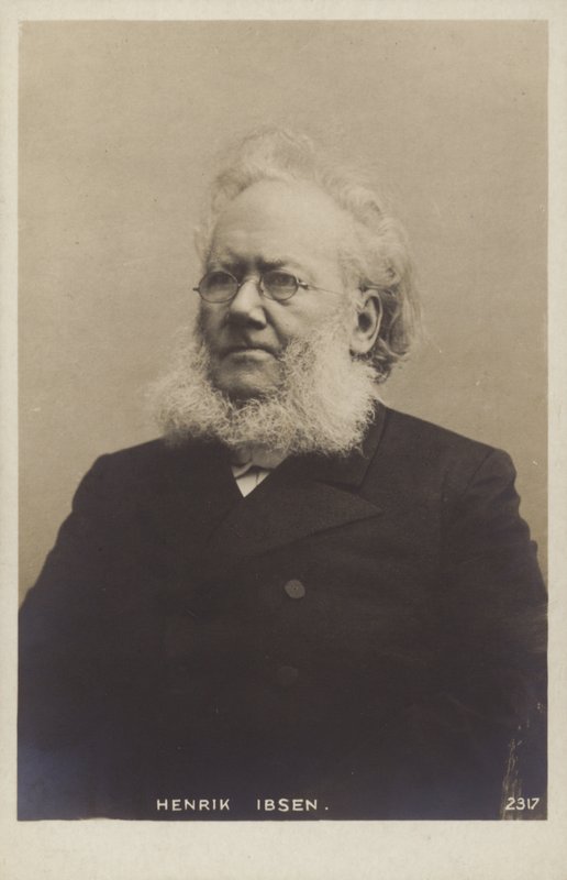 Henrik Ibsen (1828-1906), Norveçli oyun yazarı by Norwegian Photographer