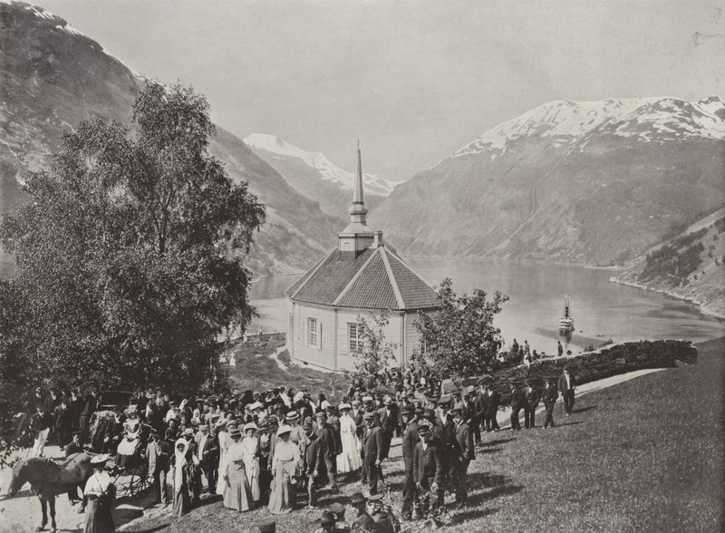 Merok, Geiranger (s / b fotoğraf) by Norwegian Photographer