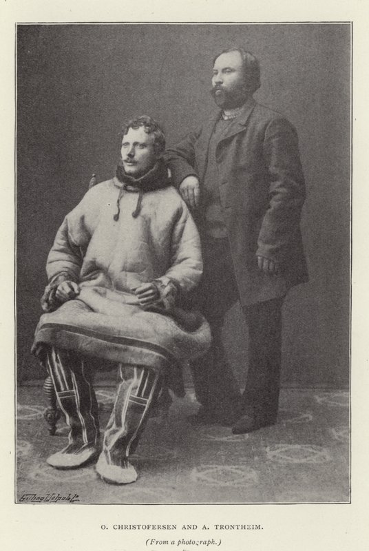 O Christofersen ve A Trontheim (s/b fotoğraf) by Norwegian Photographer