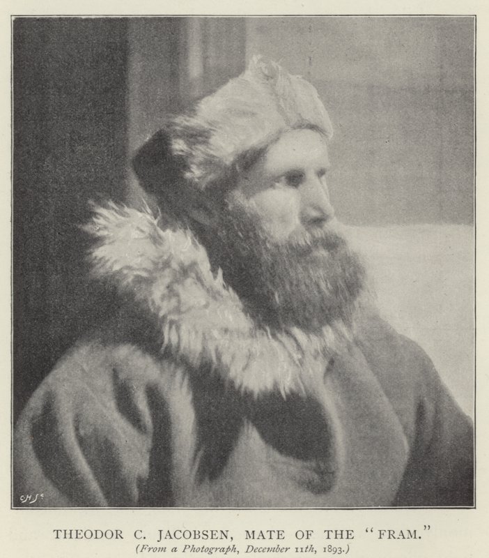 Theodor C Jacobsen, "Fram"ın arkadaşı (s/b fotoğraf) by Norwegian Photographer