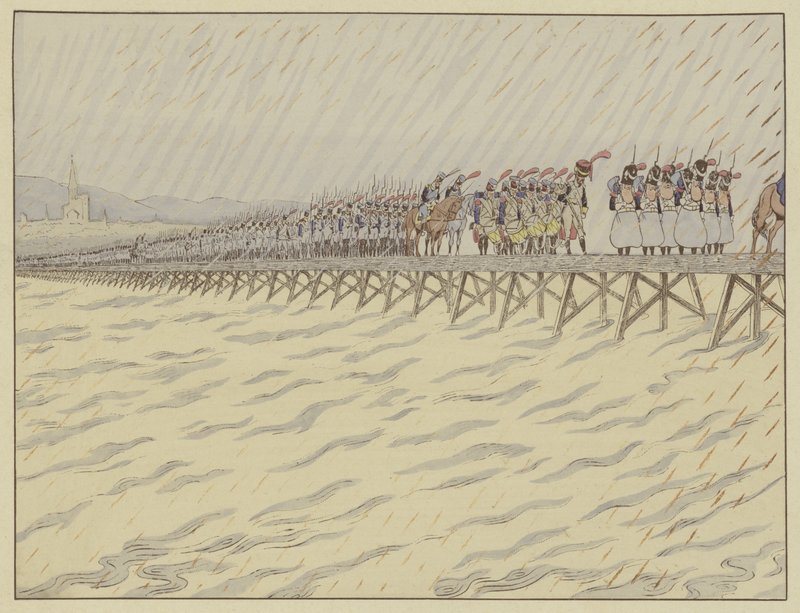 Napolyon ve ordusu Ren Nehri
