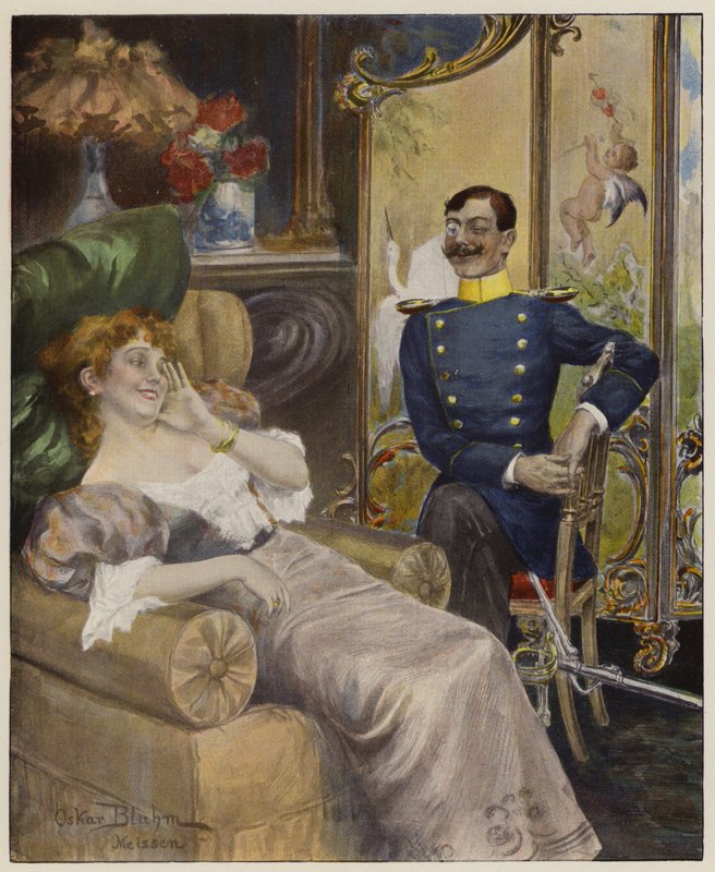 Ciddi Bir Adam (renkli taş) by Oscar Bluhm
