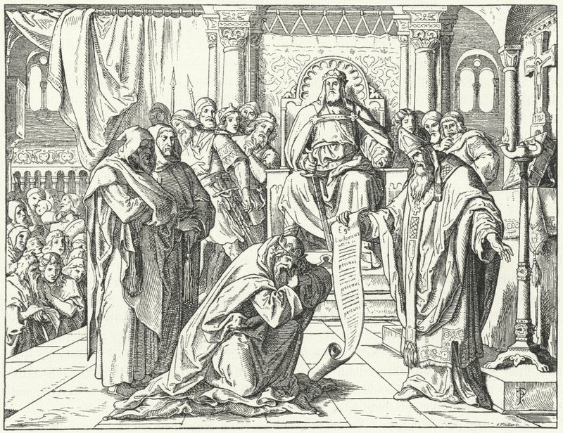 Dindar Louis'in kamu kefareti, 822 by Oskar Pletsch