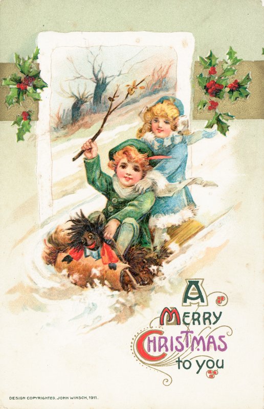 Amerikan Noel kartı by Ottmar the Elder Elliger