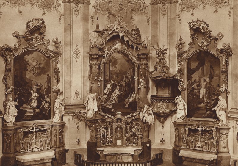 Ettal Manastırı-Kilisesi, Yan Sunaklar by Otto Ballerstedt