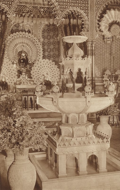Bavyera Kings Castle Linderhof yakınında Mağribi Kiosk by Otto Ballerstedt