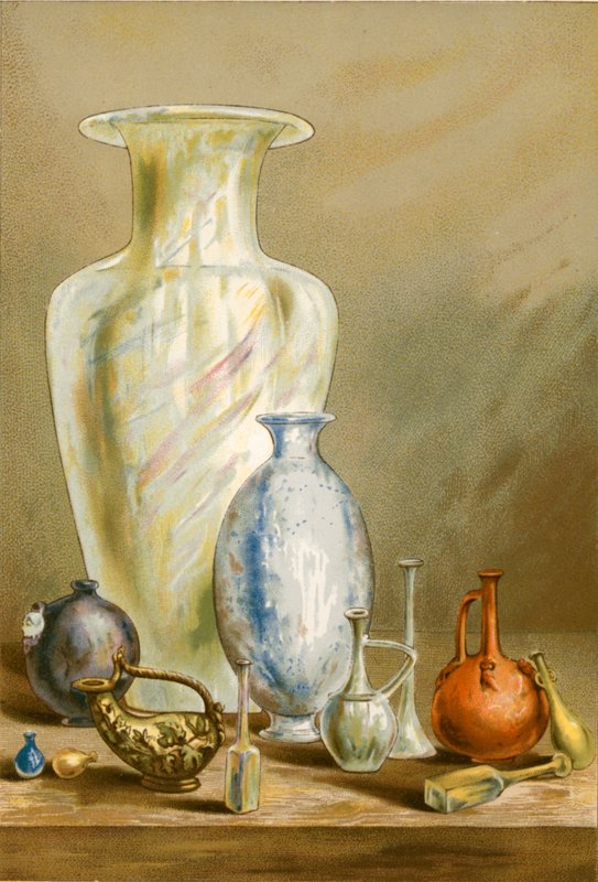 Vazolar (cam ve çömlek) by P. Sellier