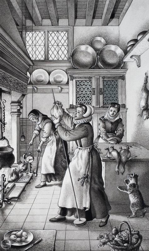 16. Yüzyıl Mutfağı by Pat (1907-95) Nicolle