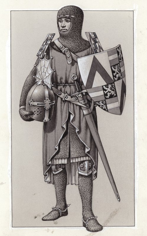 Zırh (kağıt üzerine guaj) by Pat (1907-95) Nicolle