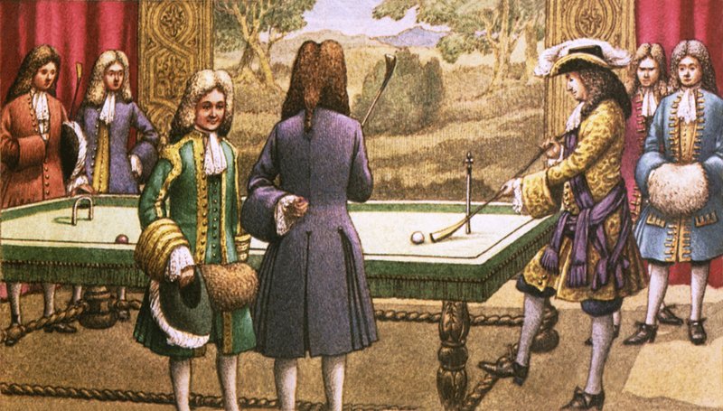 Bilardo, 14. Louis tarafından Versailles