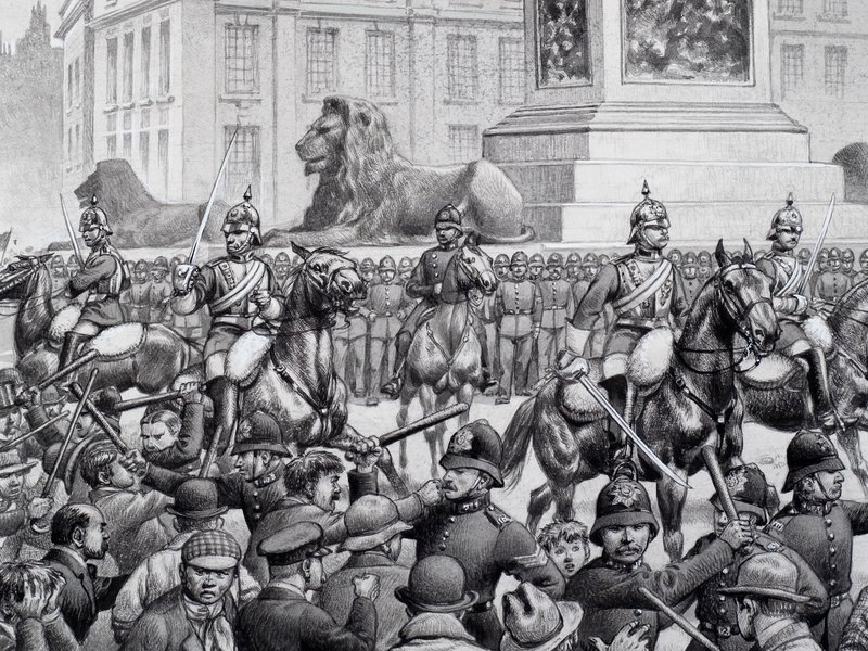 Londra yoksullarının Trafalgar Meydanı