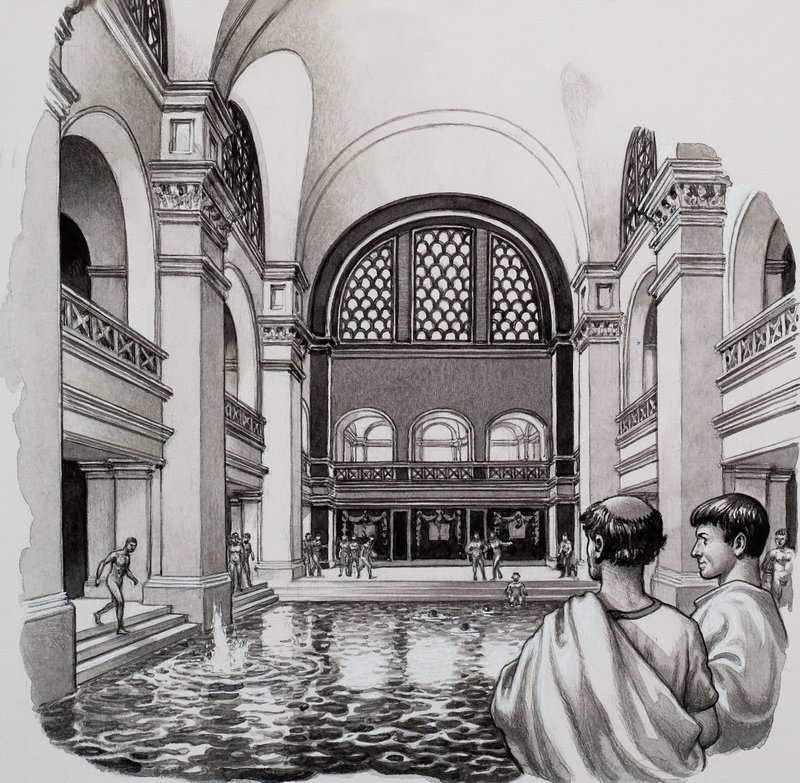 Roma Hamamları by Pat (1907-95) Nicolle