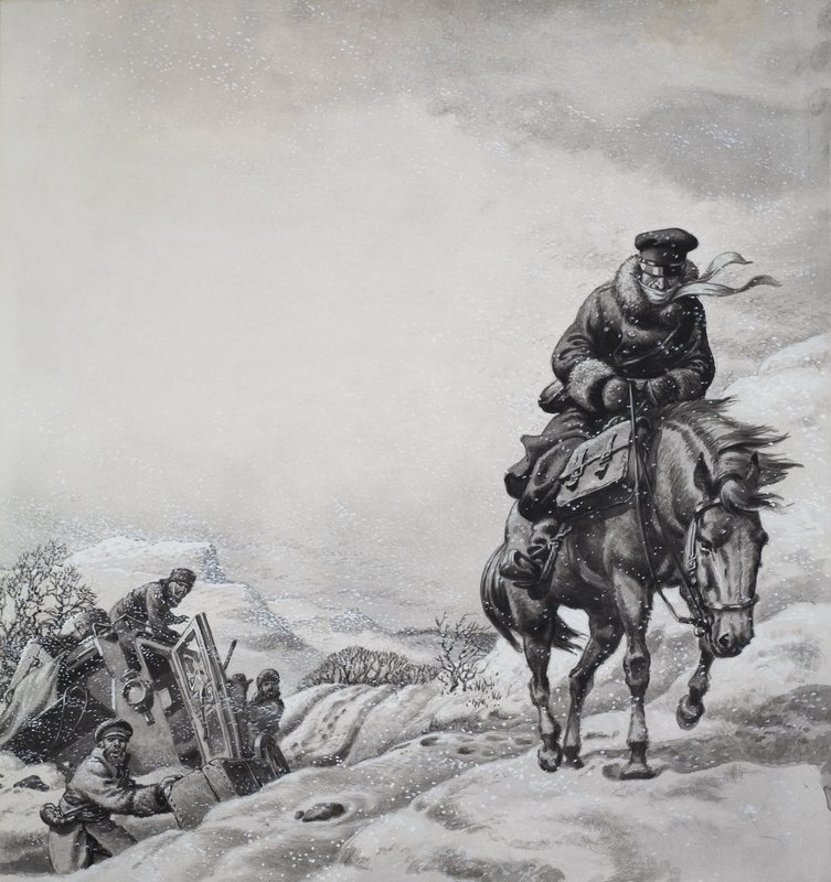 Kraliyet Habercisi James Baillie Fraser (1783-1856) (kağıt üzerine guaj) by Pat (1907-95) Nicolle