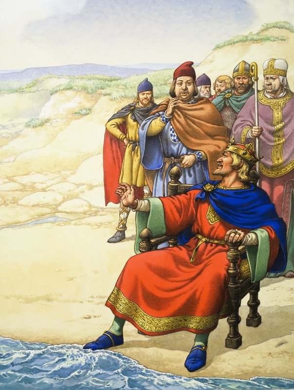 Gerçekten Ne Oldu Canute Ayaklarını Islattı mı by Pat (1907-95) Nicolle