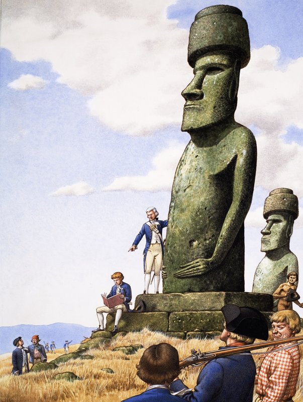 Gerçekten Ne Oldu Paskalya Adası İdolleri by Pat (1907-95) Nicolle