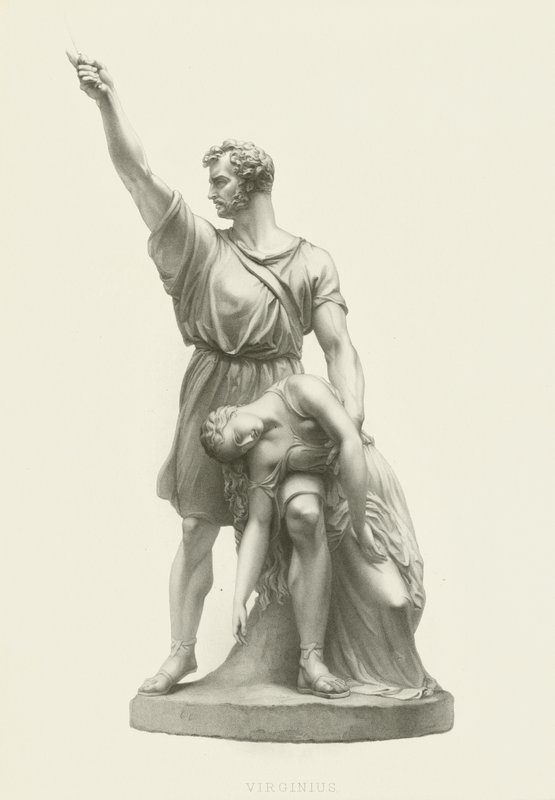 Virginius ve kızı by Patrick MacDowell