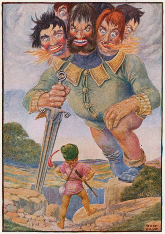 "Seninle dövüşeceğim," dedi Billy (renkli lito) by Patten Wilson