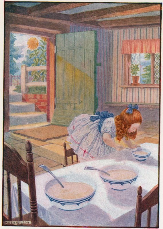 Küçük küçük ayının yulaf lapasına gitti (renkli taş) by Patten Wilson