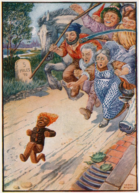 "Beni yakalayamazsın, ben zencefilli kurabiye adamım!" (renkli taş) by Patten Wilson