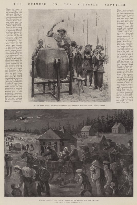 Çinliler Sibirya Sınırında by Paul Frenzeny