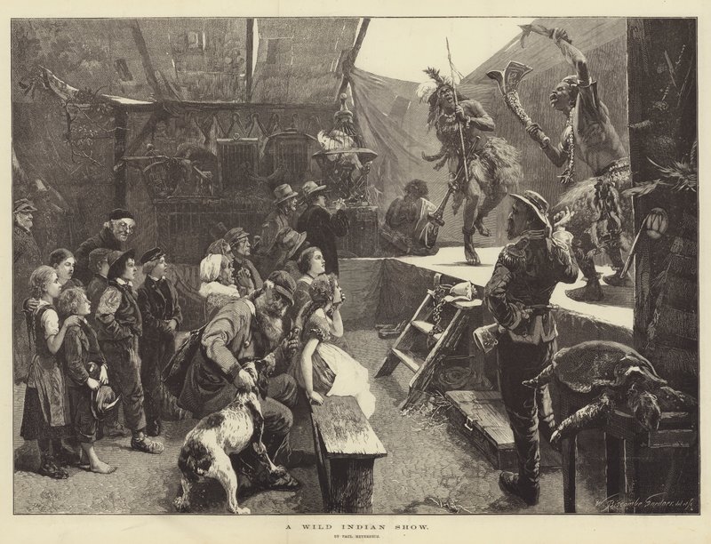 Vahşi Bir Hint Gösterisi by Paul Friedrich Meyerheim