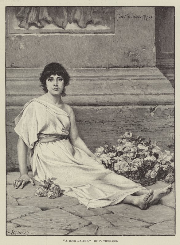 bir gül kızı by Friedrich Paul Thumann
