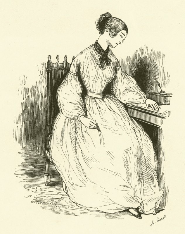 genç bayan by Paul after Gavarni