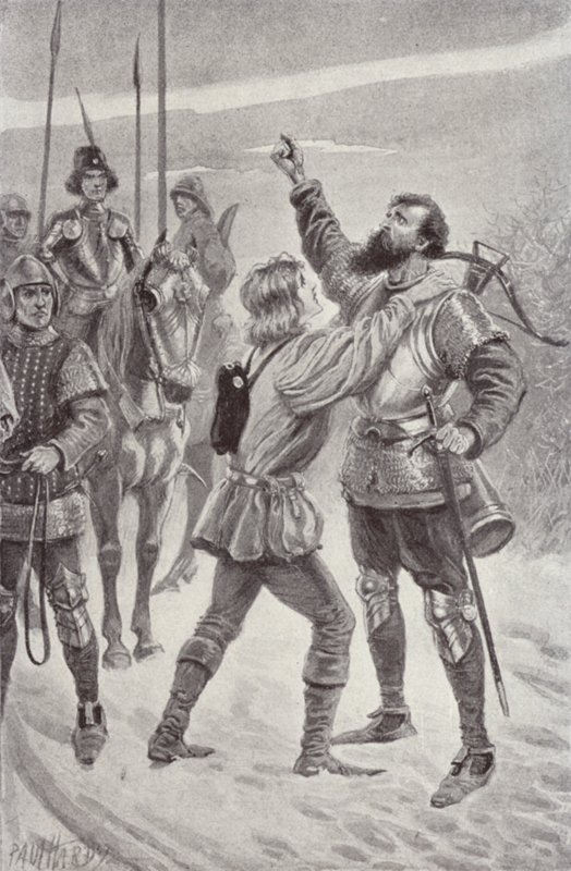 Charles Reade (lito) tarafından Manastır ve Ocak için İllüstrasyon by Paul (after) Hardy