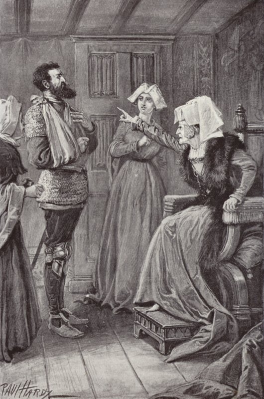 Charles Reade (lito) tarafından Manastır ve Ocak için İllüstrasyon by Paul (after) Hardy