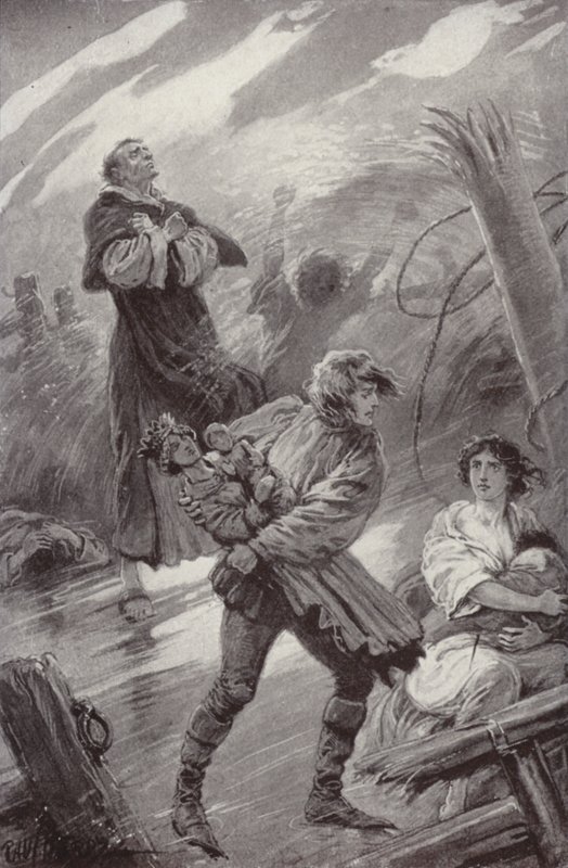 Charles Reade (lito) tarafından Manastır ve Ocak için İllüstrasyon by Paul (after) Hardy