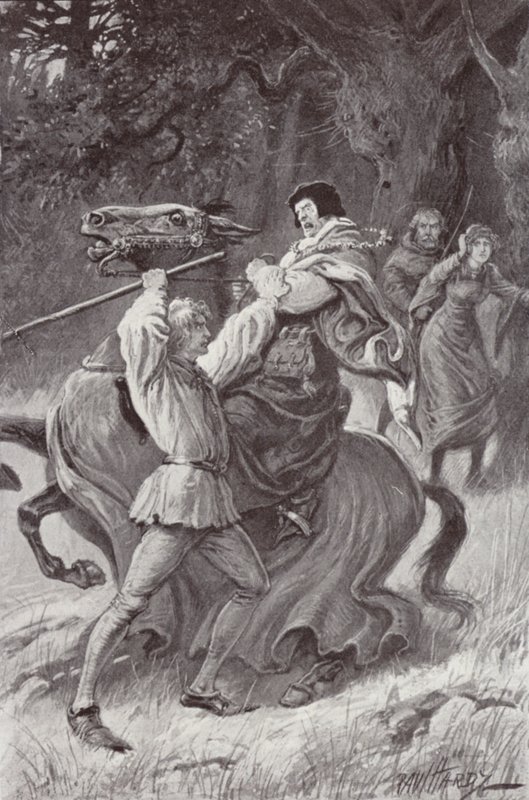 Charles Reade (lito) tarafından Manastır ve Ocak için İllüstrasyon by Paul (after) Hardy