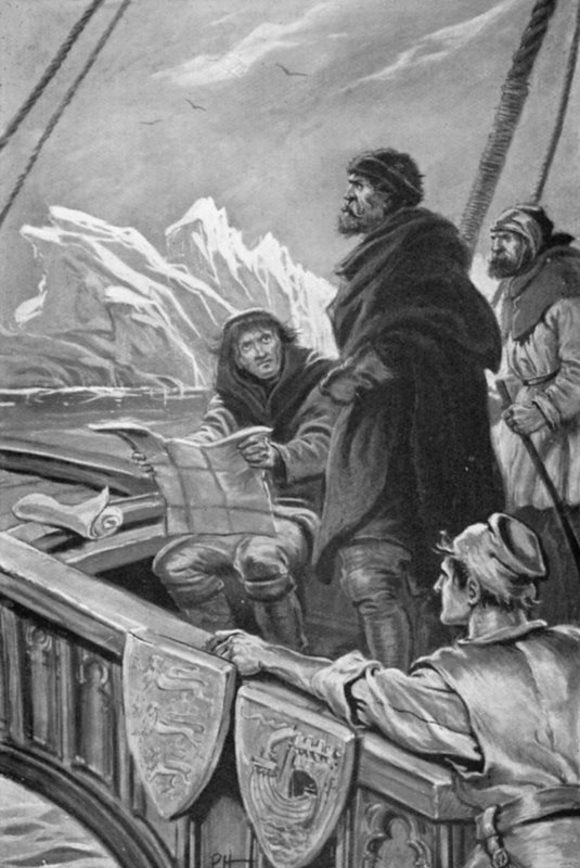 John Cabot Muazzam Buzdağlarıyla Karşılaştı (renkli taş) by Paul Hardy