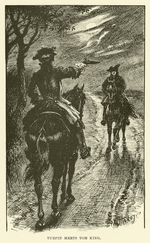 Turpin Tom King ile Buluşuyor (gravür) by Paul Hardy