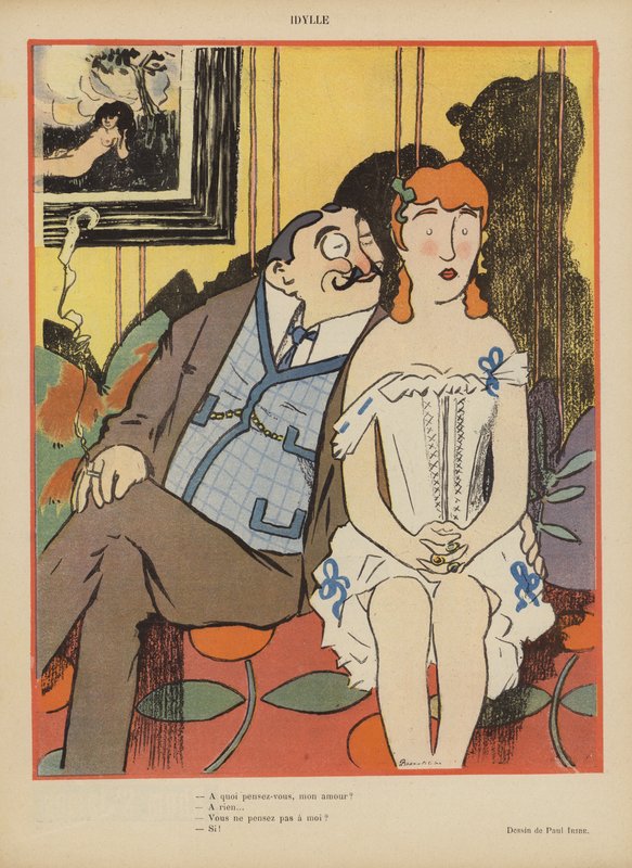 Le Rire için İllüstrasyon by Paul Iribe
