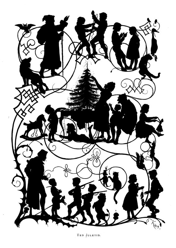Siluet: Noel Zamanında (litografi) by Paul Konewka