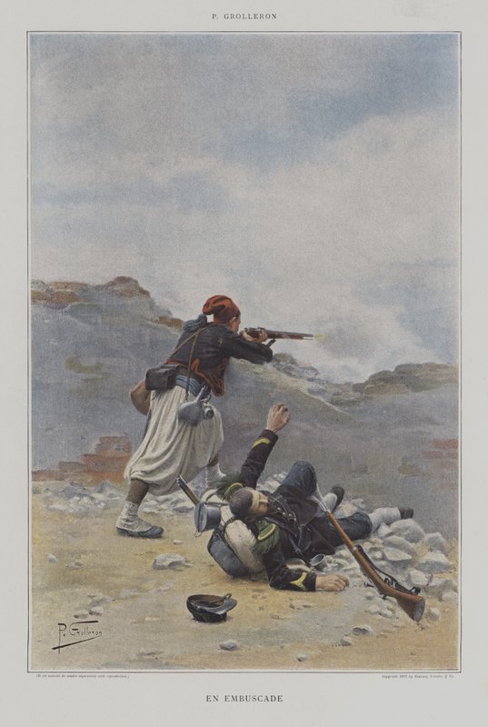 En Embuscade (Pusuda) by Paul Louis Narcisse Grolleron