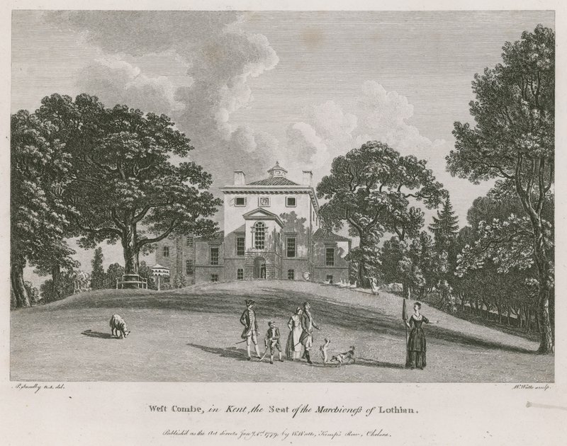 West Combe, Kent'te, Lothian Markizinin koltuğu by Paul Sandby